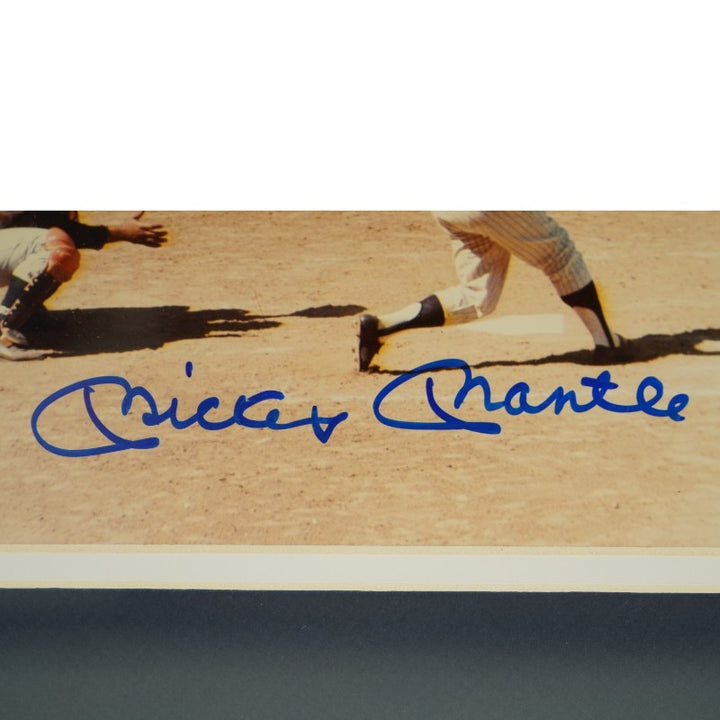 Mickey Mantle New York Yankees Autographed Framed 8x10 Photo PSA LOA Auto Grade 10