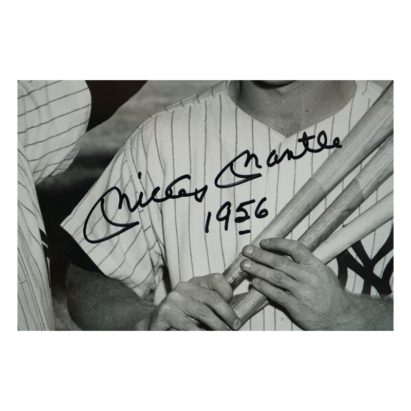 Mickey Mantle New York Yankees Autographed Inscribed Framed 16x20 Photo Beckett LOA