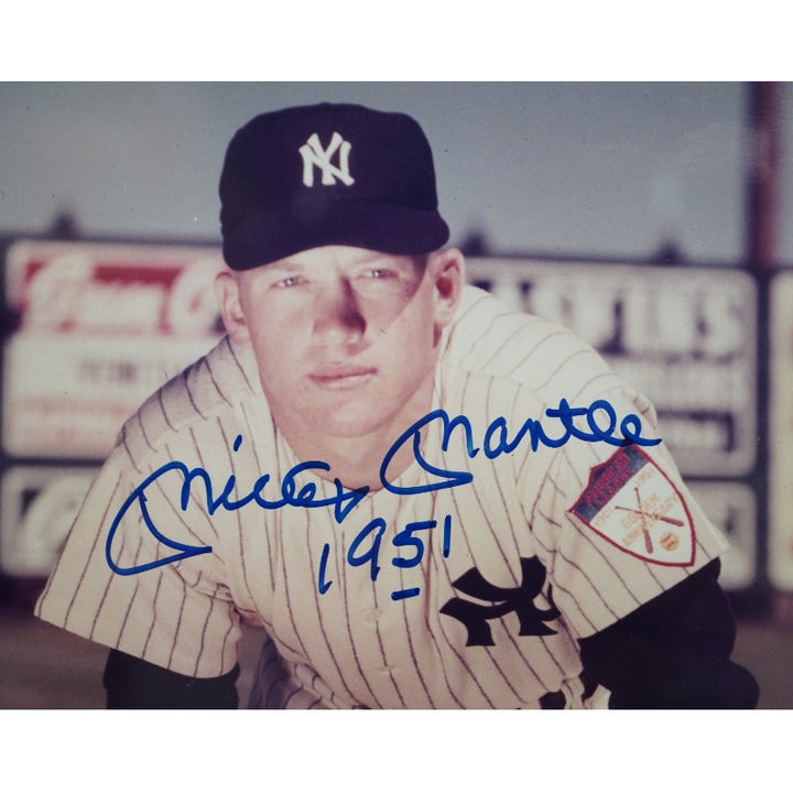 Mickey Mantle New York Yankees Autographed Inscribed Framed 11x14 Photo JSA LOA