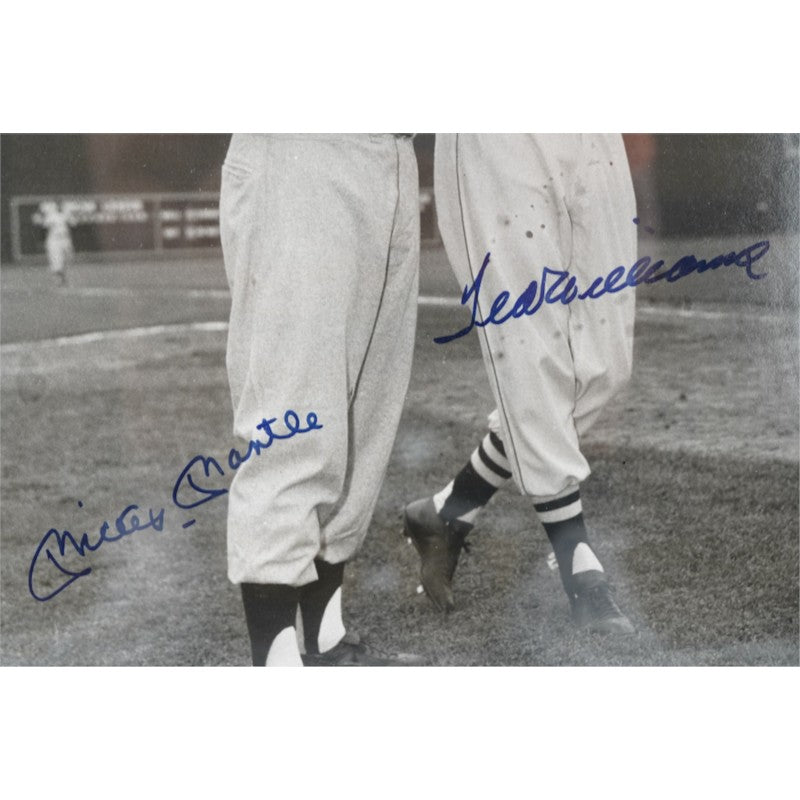 Mickey Mantle Ted Williams Yankees Red Sox Autographed Framed 16x20 Photo UDA COA
