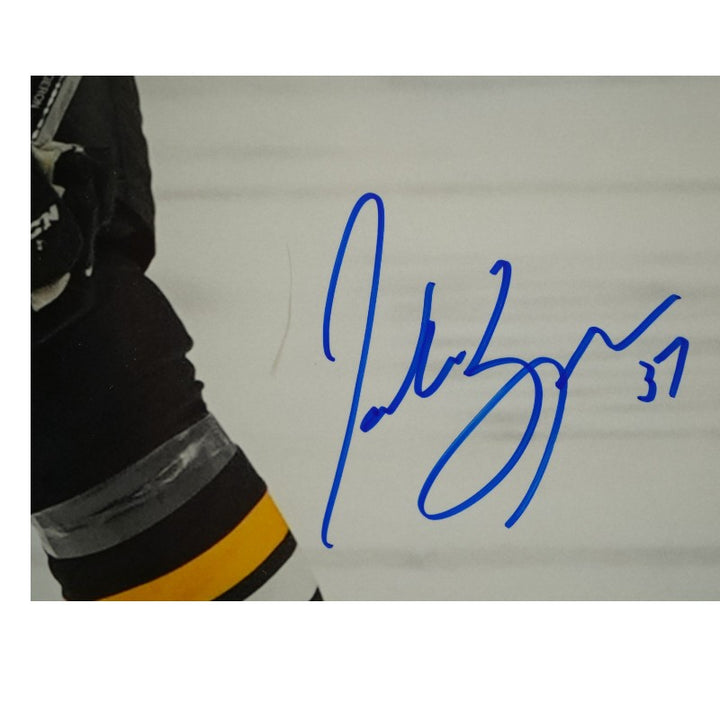 Patrice Bergeron Boston Bruins Autographed Framed 16x20 Photo Mint Collage Bergeron Auth