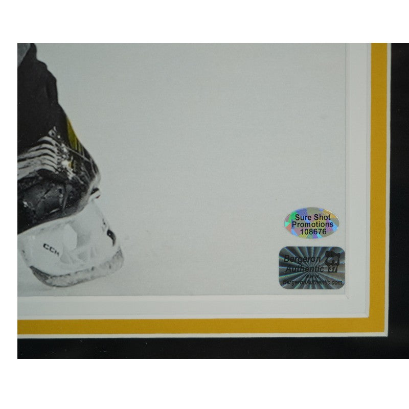 Patrice Bergeron Boston Bruins Autographed Framed 16x20 Photo Mint Collage Bergeron Auth
