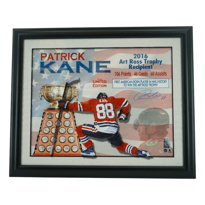 Patrick Kane Chicago Blackhawks Autographed Framed 16x20 Photo Frameworth COA
