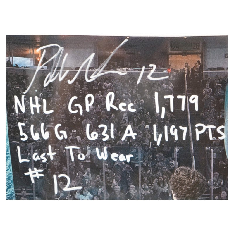 Patrick Marleau San Jose Sharks Autographed Inscribed Framed 16x20 Photo Mint Collage LE 1/12 Fanatics Auth