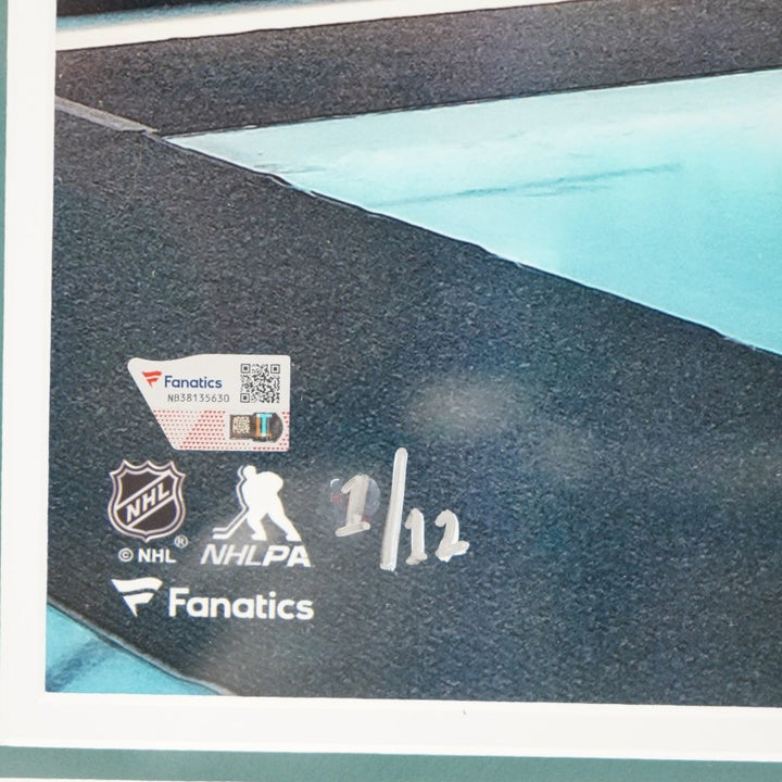 Patrick Marleau San Jose Sharks Autographed Inscribed Framed 16x20 Photo Mint Collage LE 1/12 Fanatics Auth