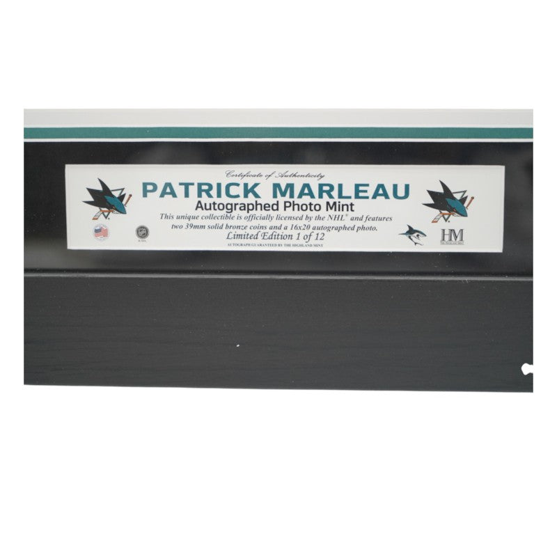 Patrick Marleau San Jose Sharks Autographed Inscribed Framed 16x20 Photo Mint Collage LE 1/12 Fanatics Auth