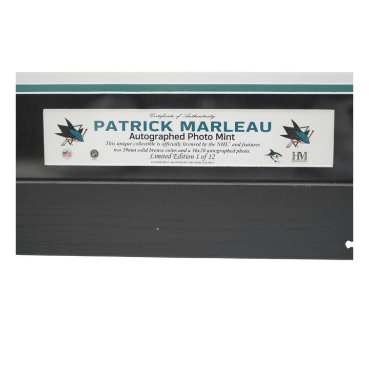 Patrick Marleau San Jose Sharks Autographed Inscribed Framed 16x20 Photo Mint Collage LE 1/12 Fanatics Auth