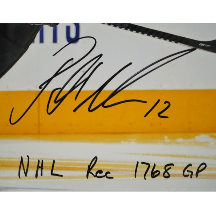 Patrick Marleau San Jose Sharks Autographed Inscribed Framed 16x20 Photo Mint Collage LE 12/12 Fanatics Auth