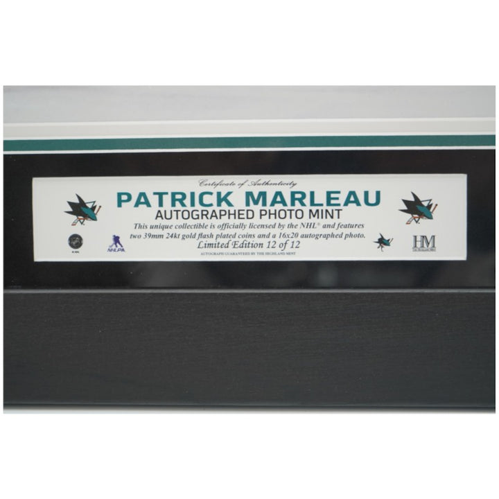 Patrick Marleau San Jose Sharks Autographed Inscribed Framed 16x20 Photo Mint Collage LE 12/12 Fanatics Auth