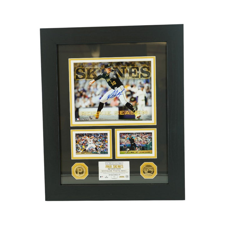 Paul Skenes Pittsburgh Pirates Autographed Framed 8x10 Photo Mint Collage LE 17/30 MLB Auth