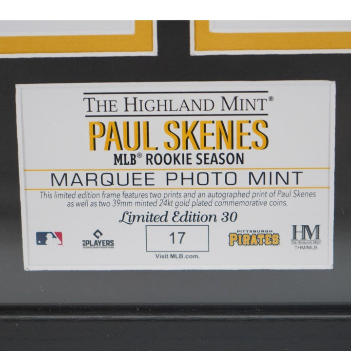 Paul Skenes Pittsburgh Pirates Autographed Framed 8x10 Photo Mint Collage LE 17/30 MLB Auth
