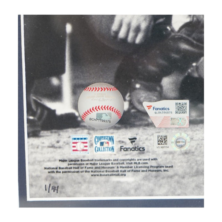 Reggie Jackson New York Yankees Autographed Inscribed Framed 16x20 Photo Mint Collage LE 1/44 Fanatics Auth