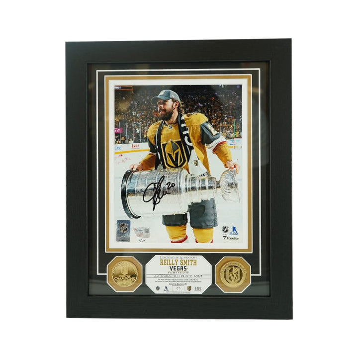 Reilly Smith Las Vegas Golden Knights Autographed Framed 8x10 Photo Mint Collage LE 1/71 Fanatics Auth