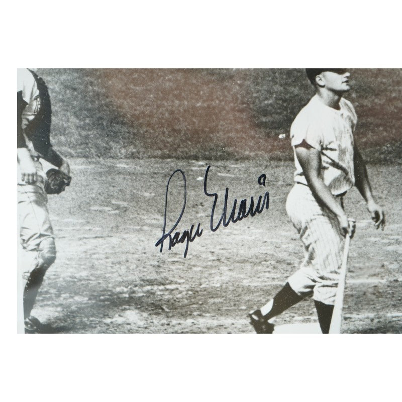 Roger Maris New York Yankees Autographed Framed 61st Home Run 8x10 Photo JSA LOA