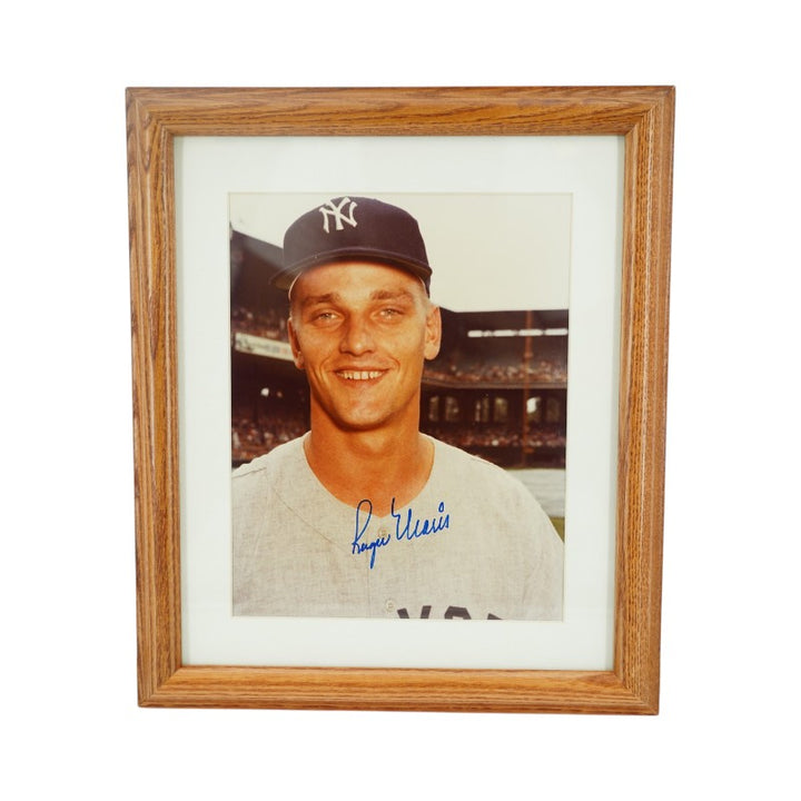 Roger Maris New York Yankees Autographed Framed 8x10 Photo Ford Estate LOA/JSA LOA