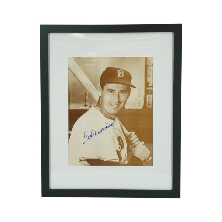 Ted Williams Boston Red Sox Autographed Framed 11x14 Photo PSA LOA