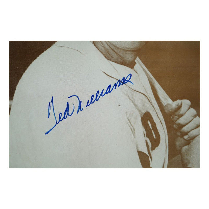 Ted Williams Boston Red Sox Autographed Framed 11x14 Photo PSA LOA