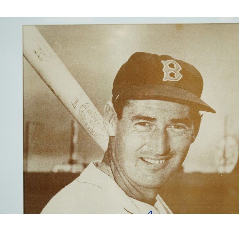 Ted Williams Boston Red Sox Autographed Framed 11x14 Photo PSA LOA