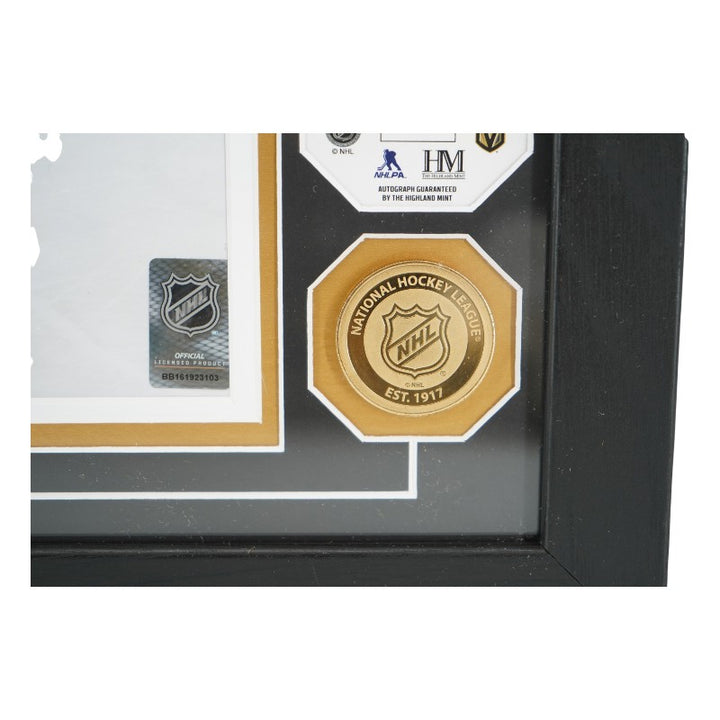 Tomas Hertl Las Vegas Golden Knights Autographed Framed 8x10 Photo Mint Collage M Auth
