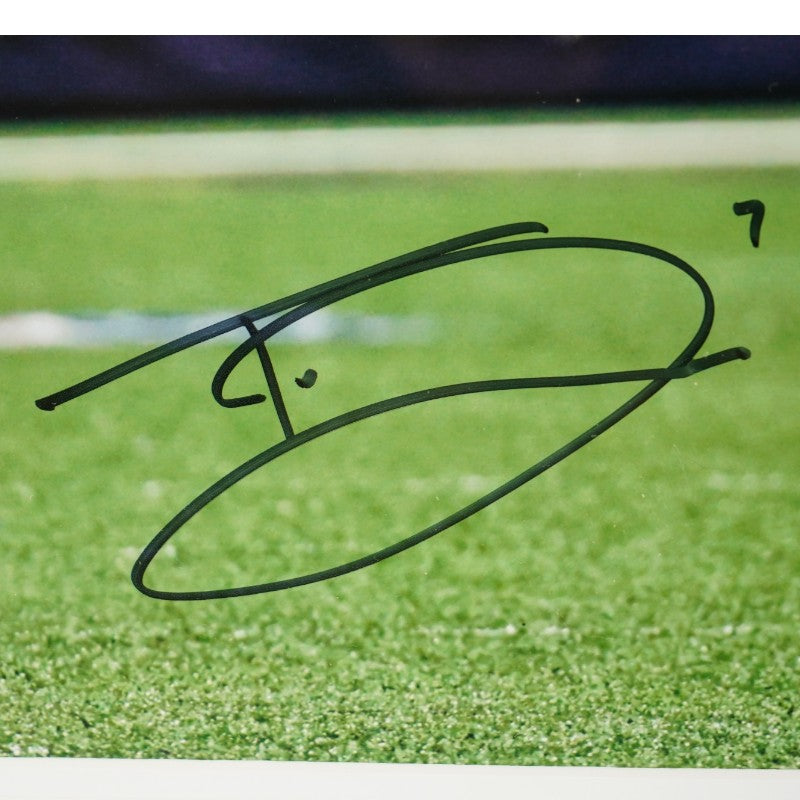 Trevon Diggs Dallas Cowboys Autographed Framed 16x20 Photo Fanatics Auth