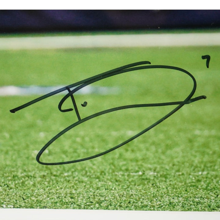 Trevon Diggs Dallas Cowboys Autographed Framed 16x20 Photo Fanatics Auth