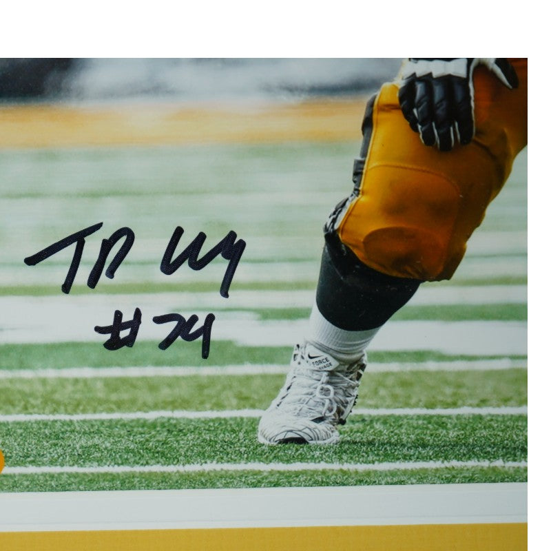 Tristan Wirfs Iowa Hawkeyes Autographed Framed 8x10 Photo Mint Collage LE 1/74 Fanatics Auth