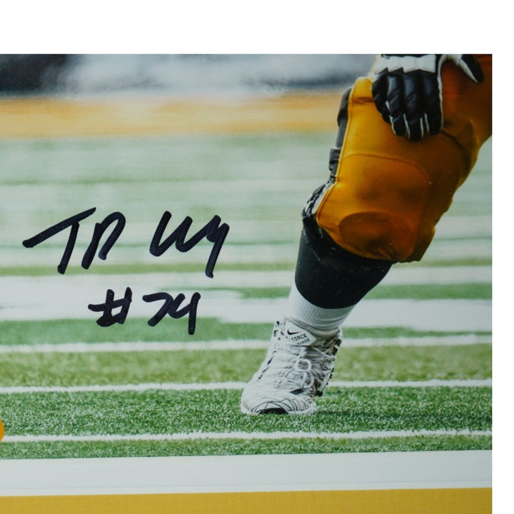 Tristan Wirfs Iowa Hawkeyes Autographed Framed 8x10 Photo Mint Collage LE 1/74 Fanatics Auth