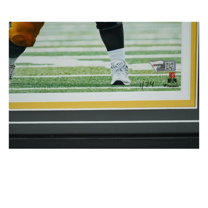 Tristan Wirfs Iowa Hawkeyes Autographed Framed 8x10 Photo Mint Collage LE 1/74 Fanatics Auth