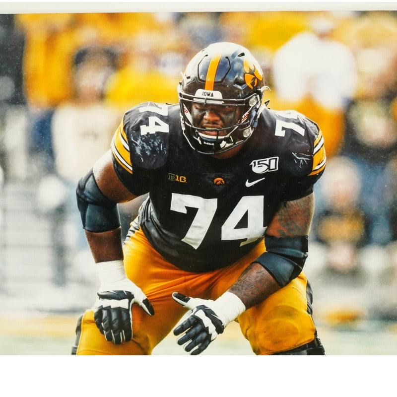 Tristan Wirfs Iowa Hawkeyes Autographed Framed 8x10 Photo Mint Collage LE 1/74 Fanatics Auth