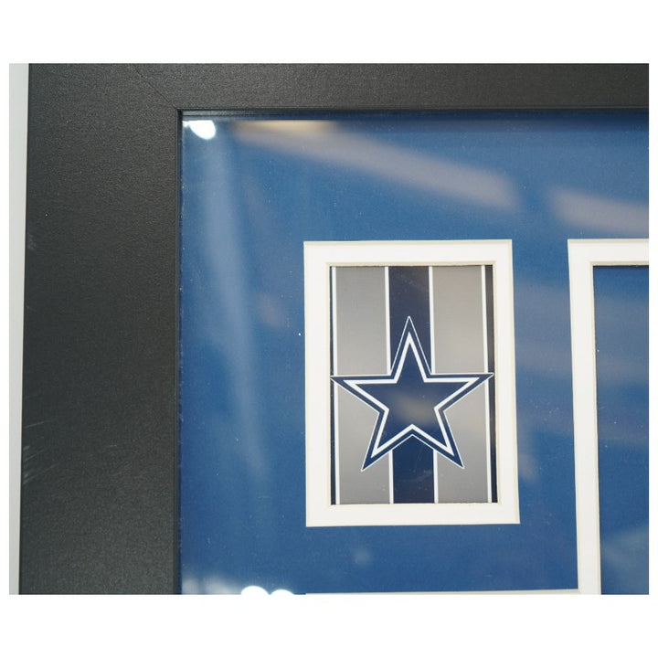 Troy Aikman Dallas Cowboys Autographed Framed Jersey JSA COA