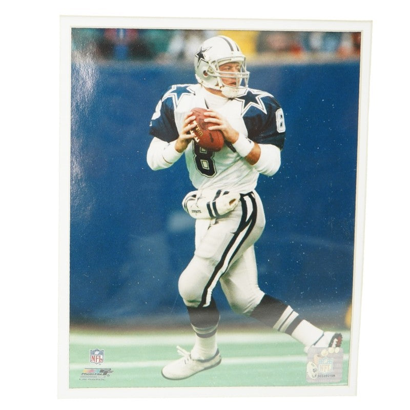 Troy Aikman Dallas Cowboys Autographed Framed Jersey JSA COA