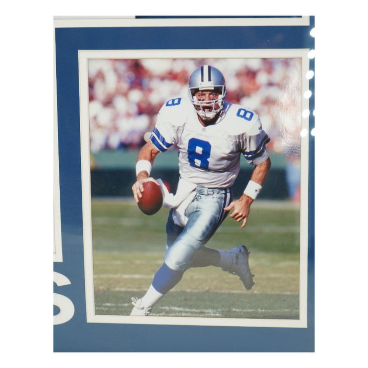 Troy Aikman Dallas Cowboys Autographed Framed Jersey JSA COA