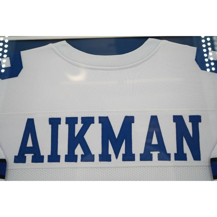 Troy Aikman Dallas Cowboys Autographed Framed Jersey JSA COA