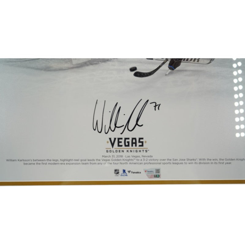 William Karlsson Las Vegas Golden Knights Autographed Framed 16x20 Photo Fanatics Auth