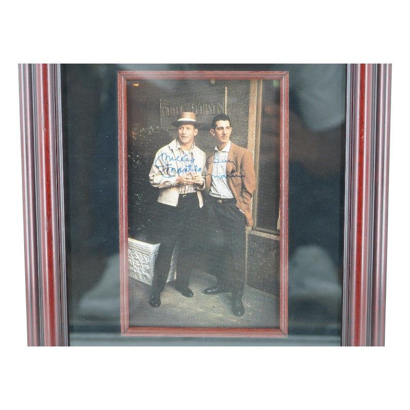 Mickey Mantle Billy Martin New York Yankees Autographed Framed 5x8 Photo JSA LOA
