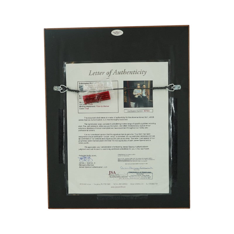 Mickey Mantle Billy Martin New York Yankees Autographed Framed 5x8 Photo JSA LOA