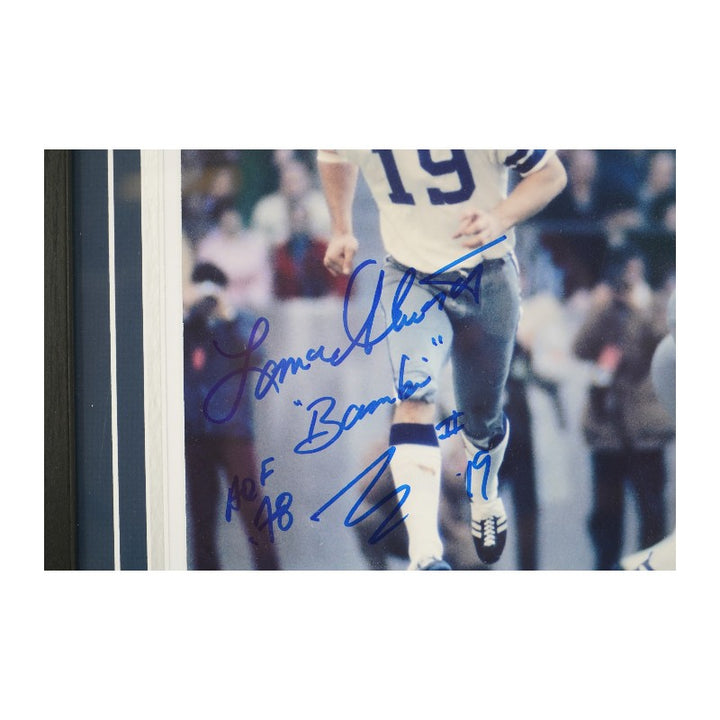 Lance Alworth Dallas Cowboys Autographed Framed 8x10 Photo Mint Collage LE 1/19 (SM Auth)