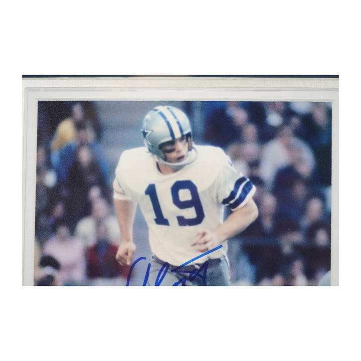 Lance Alworth Dallas Cowboys Autographed Framed 8x10 Photo Mint Collage LE 1/19 (SM Auth)