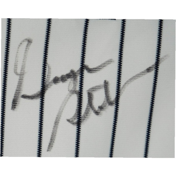 George Steinbrenner New York Yankees Autographed Framed Painted Jersey PSA Holo Only