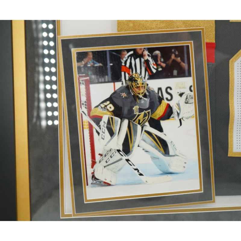 Marc-Andre Fleury Las Vegas Golden Knights Autographed Framed Grey Adidas Jersey Fanatics Auth