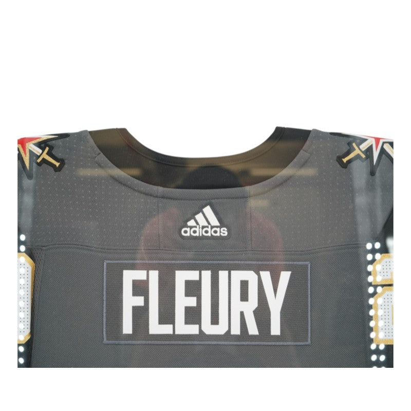 Marc-Andre Fleury Las Vegas Golden Knights Autographed Framed Grey Adidas Jersey Fanatics Auth