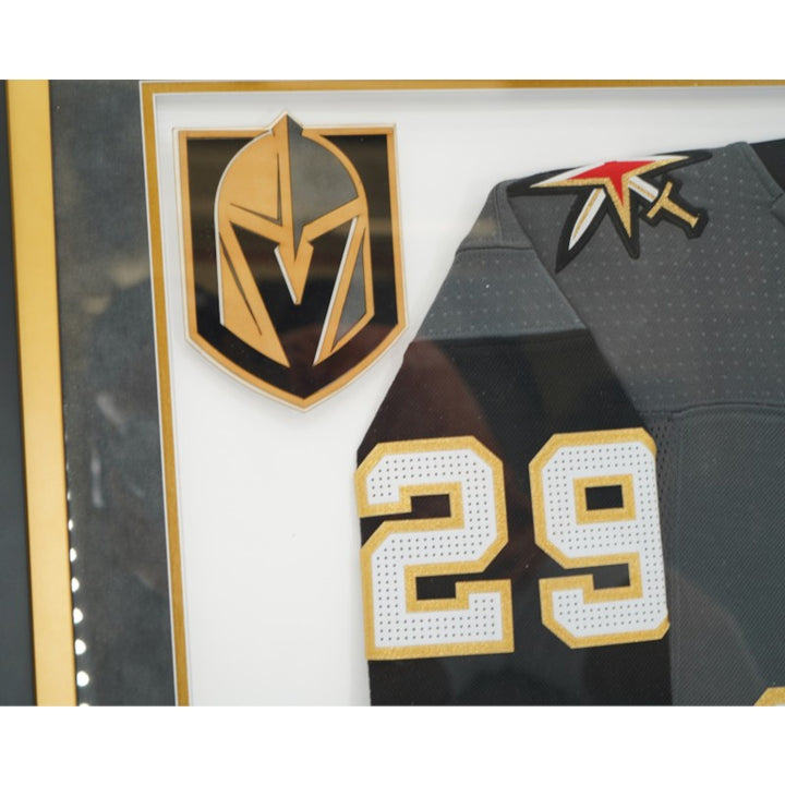 Marc-Andre Fleury Las Vegas Golden Knights Autographed Framed Grey Adidas Jersey Fanatics Auth