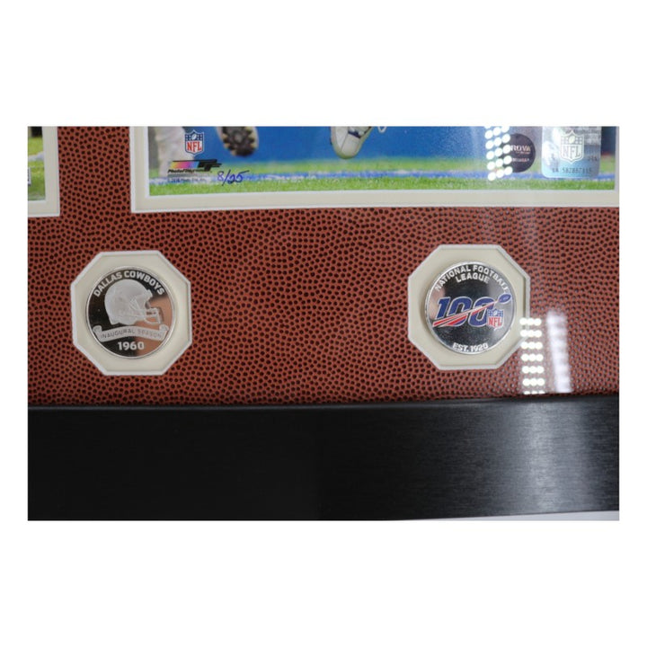 Aikman Smith Cowboys Greats Multi Signed Framed 8x10 Photo Mint Collage Fanatics/JSA/SM Holos LE 8/25