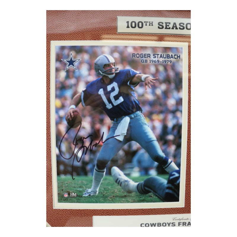 Aikman Smith Cowboys Greats Multi Signed Framed 8x10 Photo Mint Collage Fanatics/JSA/SM Holos LE 8/25