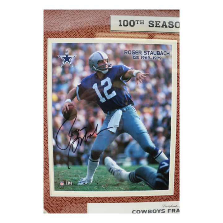Aikman Smith Cowboys Greats Multi Signed Framed 8x10 Photo Mint Collage Fanatics/JSA/SM Holos LE 8/25
