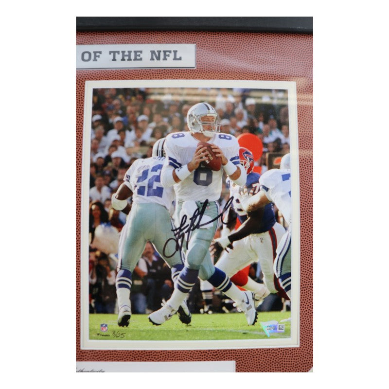 Aikman Smith Cowboys Greats Multi Signed Framed 8x10 Photo Mint Collage Fanatics/JSA/SM Holos LE 8/25