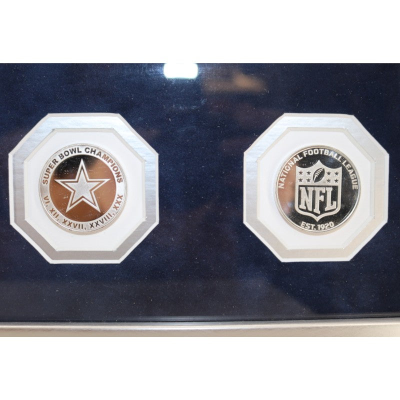Aikman Smith Cowboys Signed Inscribed Framed 8x10 Photo Mint Collage Fanatics/JSA/Aikman/Beckett Holos LE 22/22