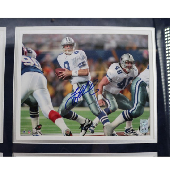 Aikman Smith Cowboys Signed Inscribed Framed 8x10 Photo Mint Collage Fanatics/JSA/Aikman/Beckett Holos LE 22/22