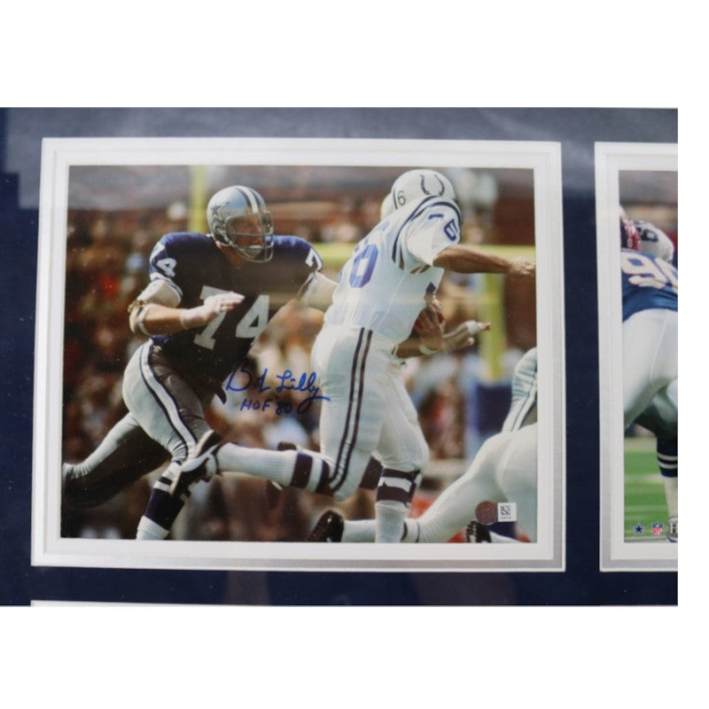 Aikman Smith Cowboys Signed Inscribed Framed 8x10 Photo Mint Collage Fanatics/SM/Aikman/Beckett Holos LE 12/22