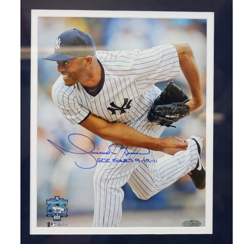 Mariano Rivera Yankees Multi Signed Inscribed Framed Quad 8x10 Photo Collage Steiner Holo
